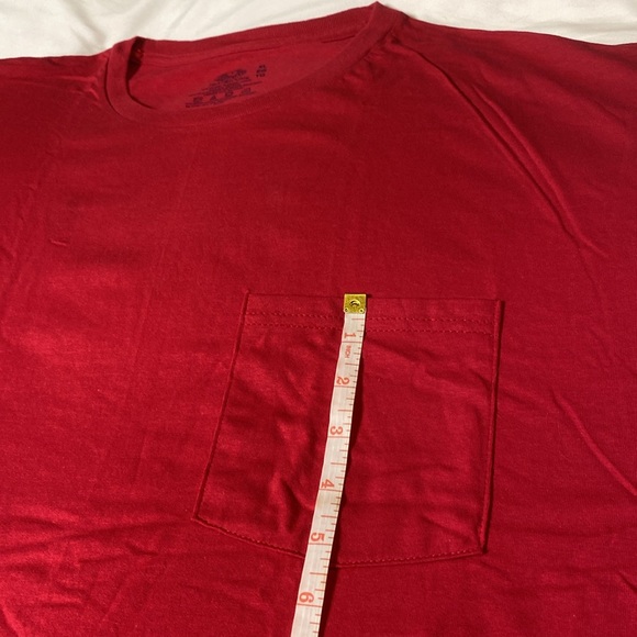 NWOT Fruit of the Loom 100% Cotton Pocket T-Shirt - Picture 10 of 13